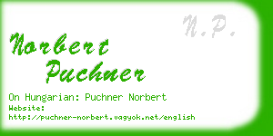 norbert puchner business card